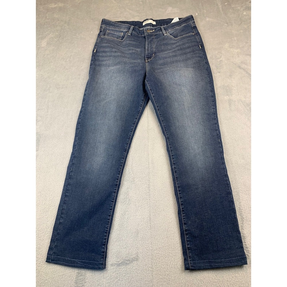 Signature Levi Modern Bootcut Jeans Women's W32 L32 (28")‎  Mid Rise hemmed